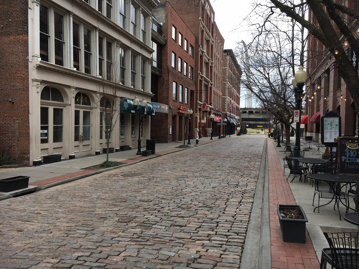Cobblestone Streets - St Louis, MO - Antique Reclaimed Old Granite Cobblestone, Antique Curb ...
