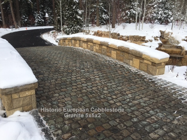 Granite cobblestone-radiant heat system